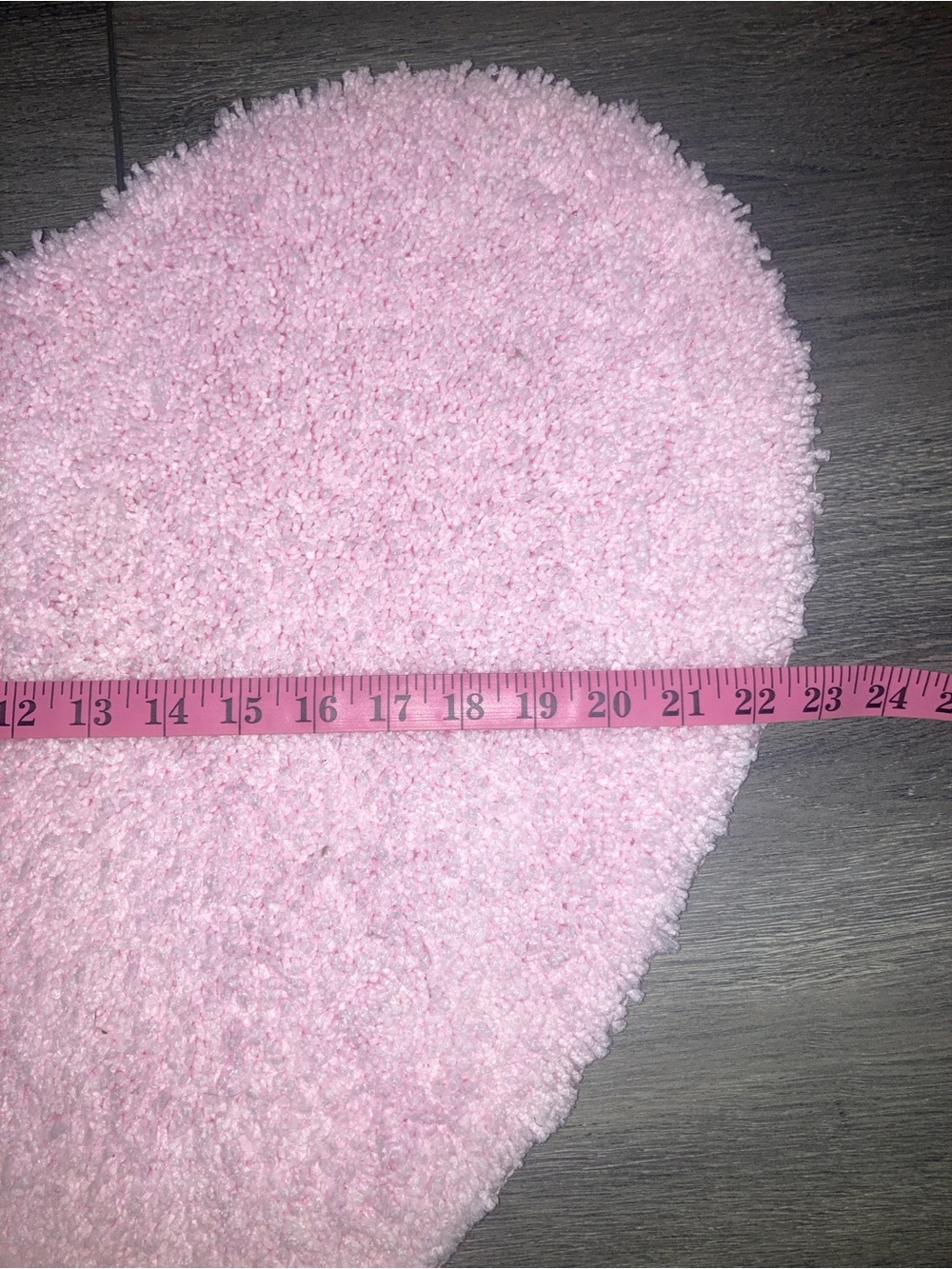Pink Heart Shape Bath Rug - Picture 4 of 5